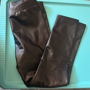 Gap kids Faux Leather Leggings - Black size medium (8)